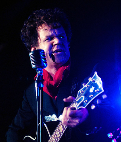 John C. Reilly as Dewey Cox in Chicago on Dec. 6, 2007 to promote Walk Hard: The Dewey Cox Story