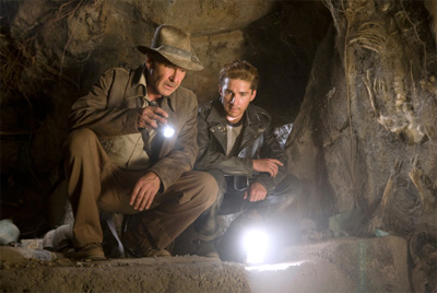 Harrison Ford (left) and Shia LaBeouf in Indiana Jones and the Kingdom of the Crystal Skull