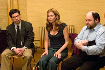 Chris Parnell (left), Jennifer Westfeldt and Jason Alexander in Ira and Abby