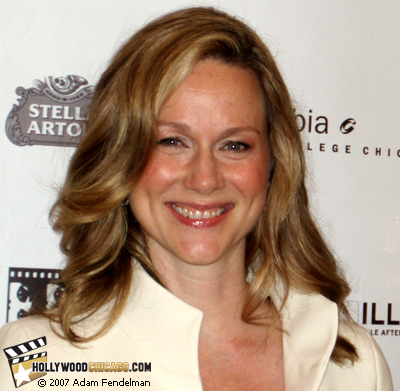 Laura Linney on Oct. 17, 2007 at the Chicago International Film Festival premiere of The Savages; photo by Adam Fendelman of HollywoodChicago.com