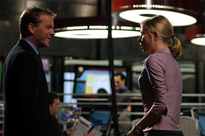 Kiefer Sutherland and Mary Lynn Rajskub in 24