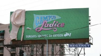 A Campus Ladies billboard