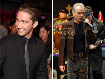 Shia LaBeouf (left) and Billy Bob Thornton