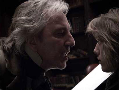Alan Rickman (left) in Sweeney Todd: The Demon Barber of Fleet Street